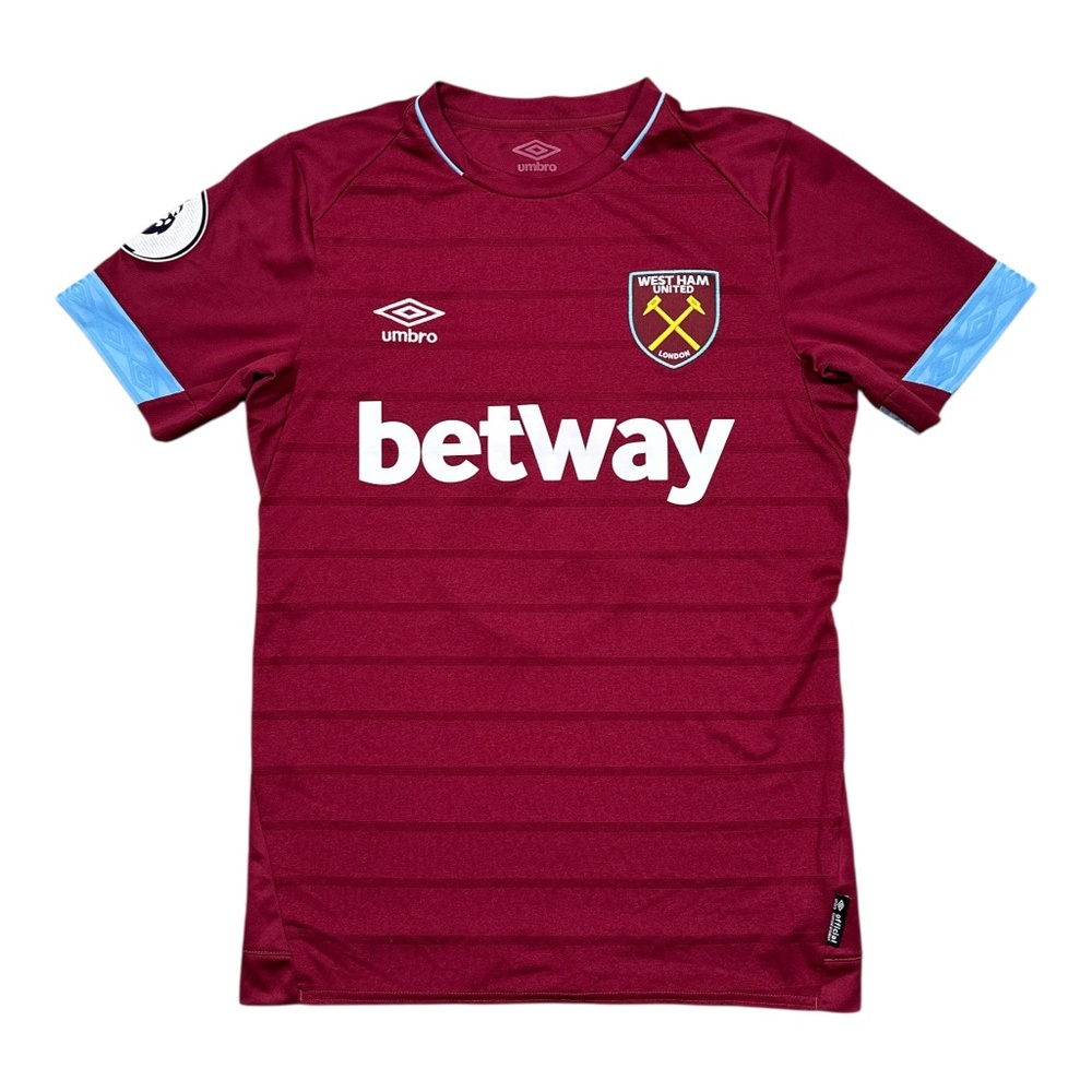 Umbro West Ham Felipe Anderson 2018-2019 Home Burgundy Jersey Mens Small